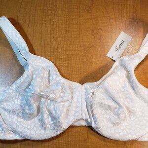 SOMA Ivory Animal Jacquard Print Bra Size 40DD